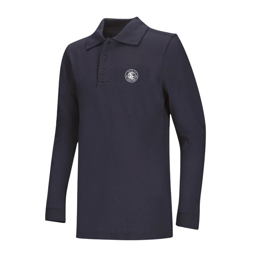 IDBC Long Sleeve Pique Polo
