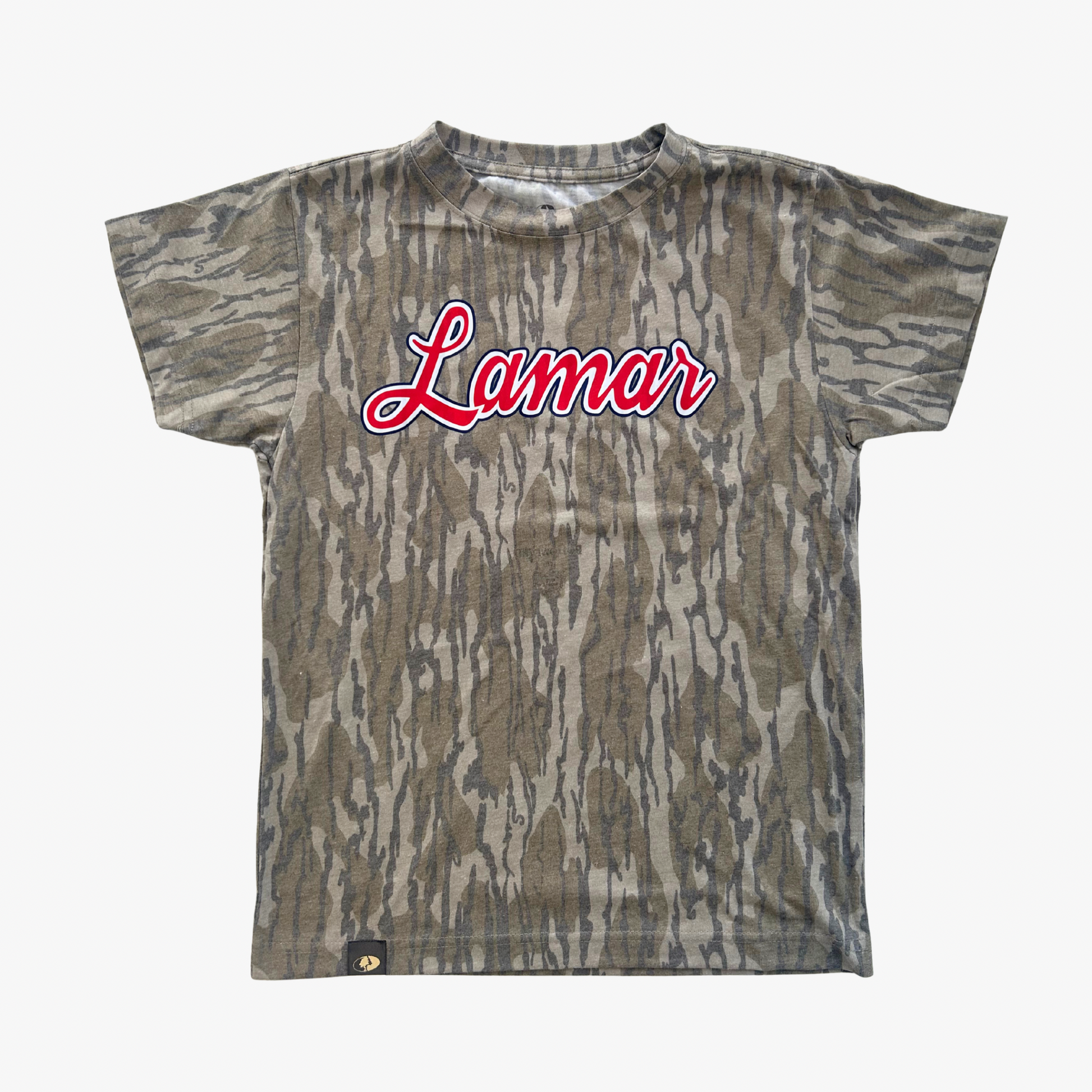 Mossy Oak Washed Out Lamar Logo Tee
