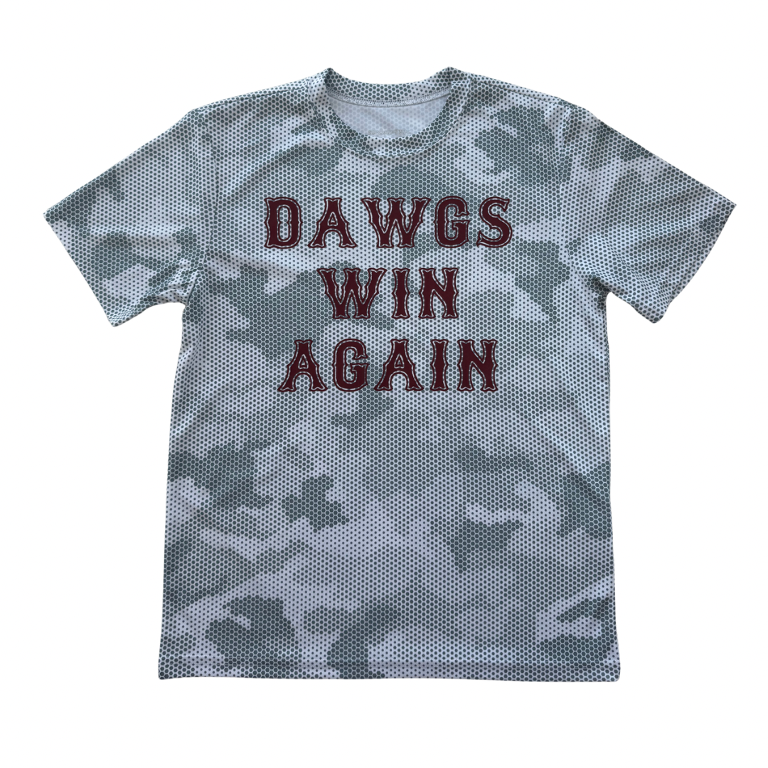 Dawgs Win Again Hex Camo Dryfit Tee