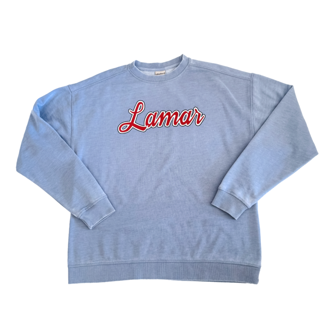 Lamar Burnout Campus Crewneck Sweatshirts (see all options)