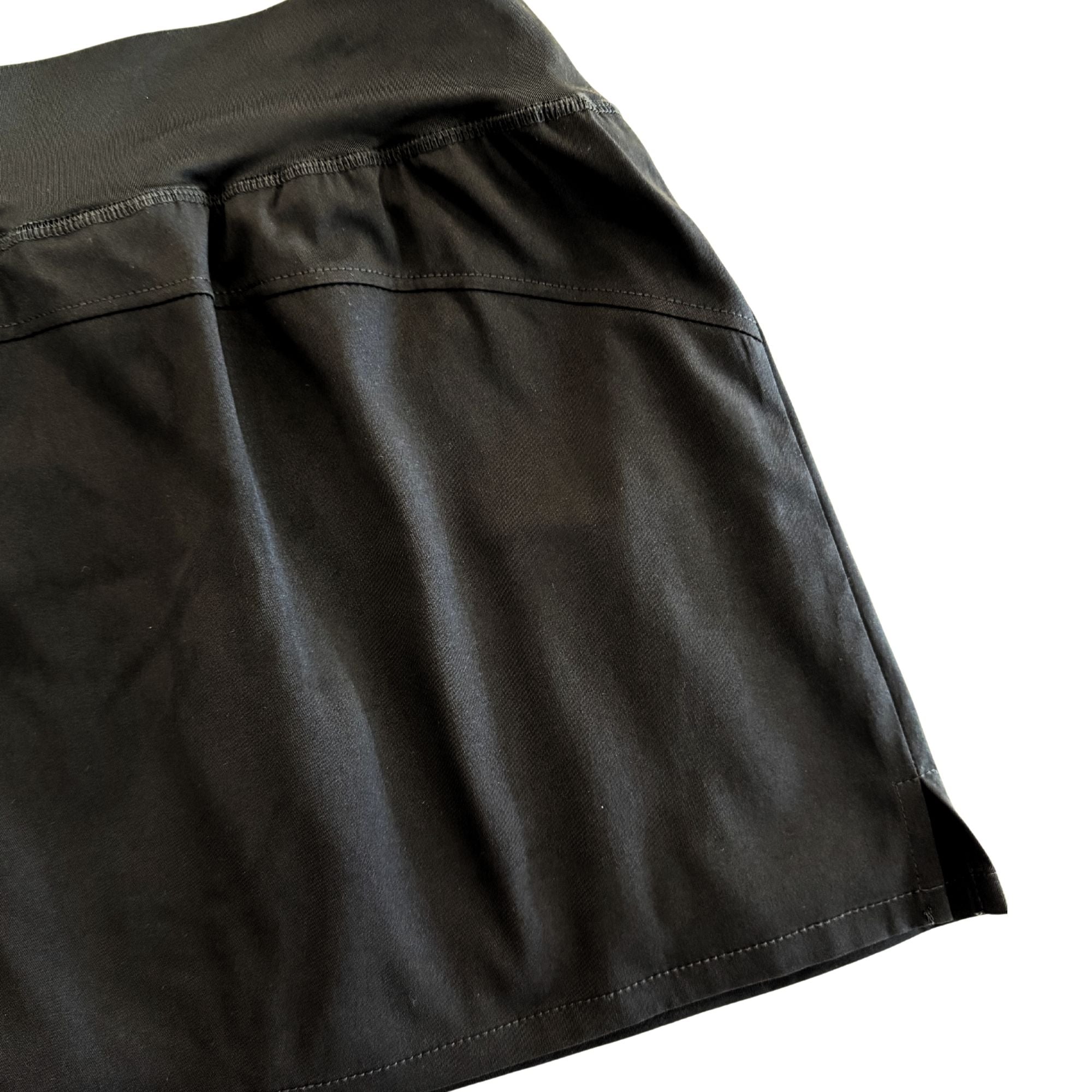 Black Stretch Performance Active Skort