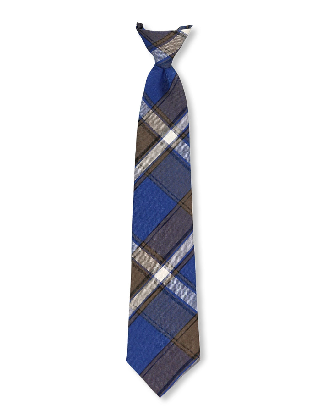 Blue and Black Plaid Ties