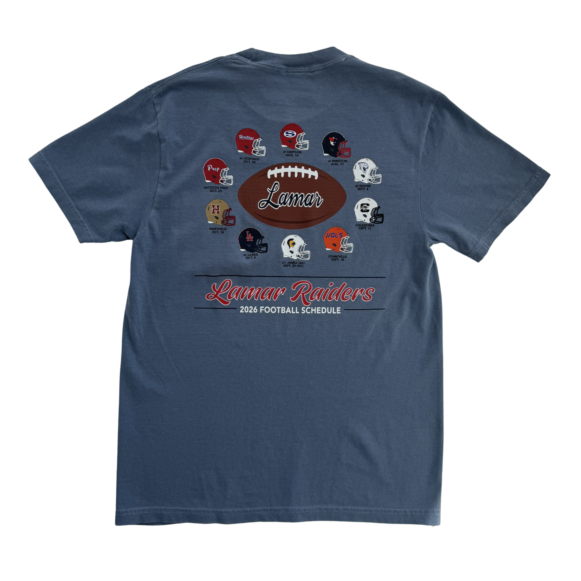 Lamar Football 2026 Helmet Schedule Tee