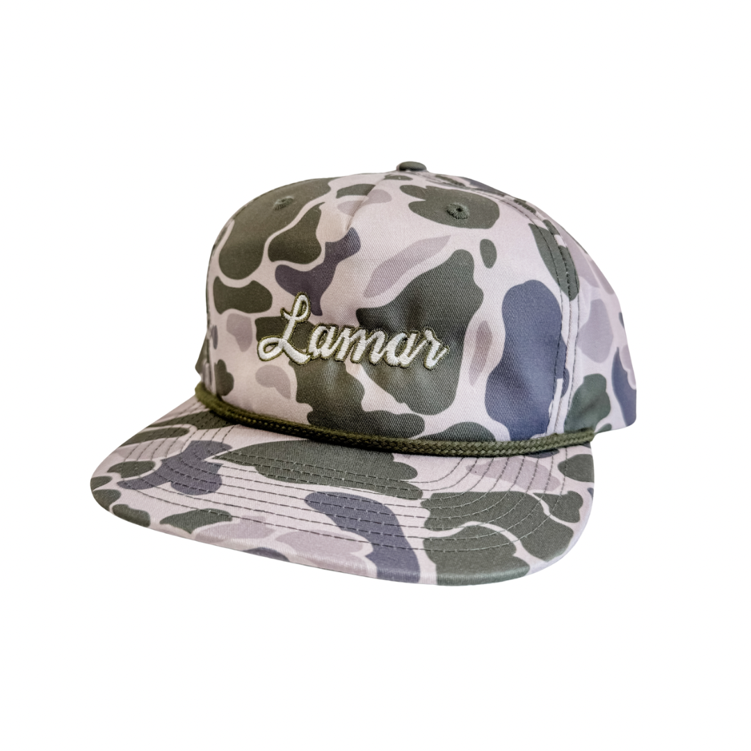 Lamar Duck Camo Rope Cap