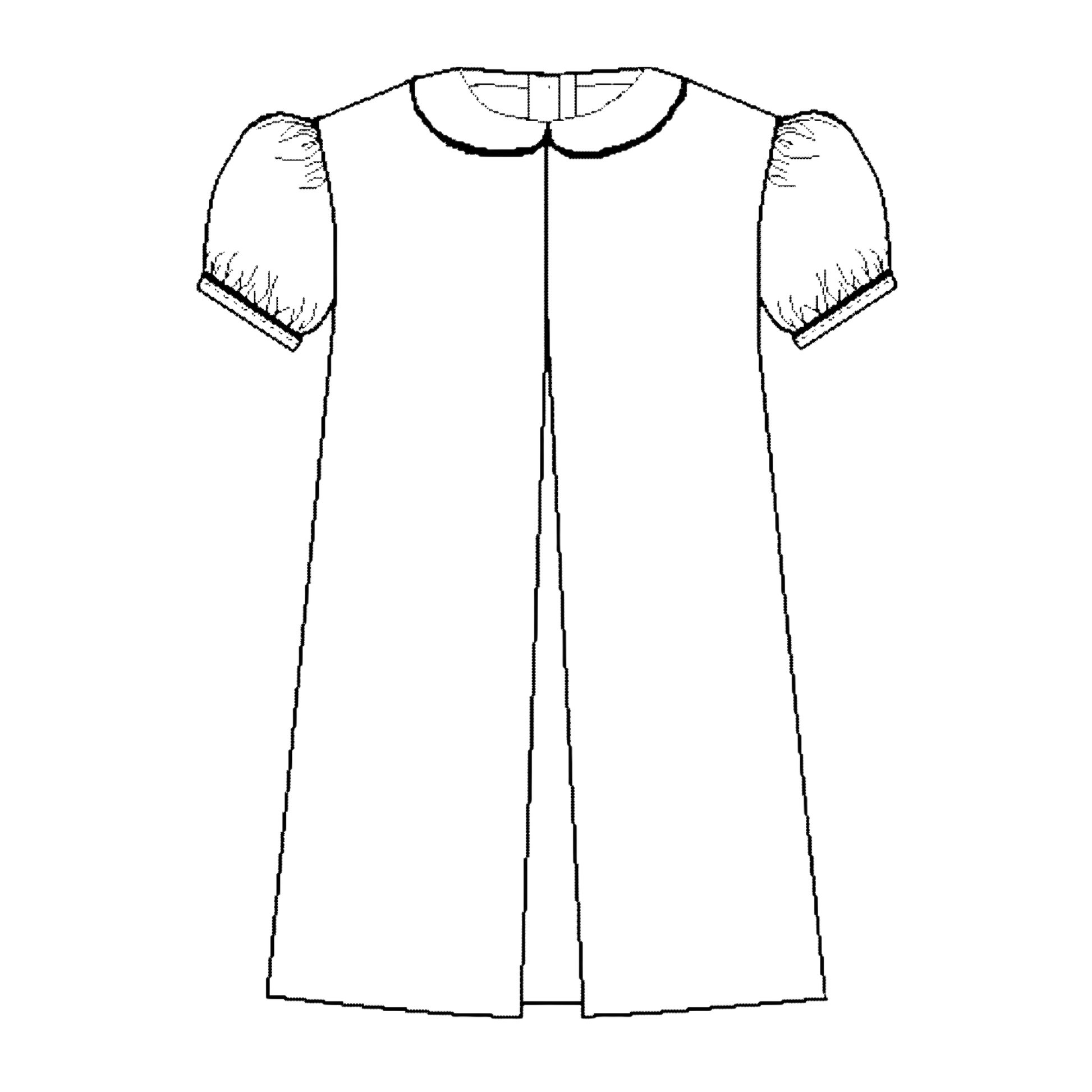 Green and Gray Plaid Smock Dress