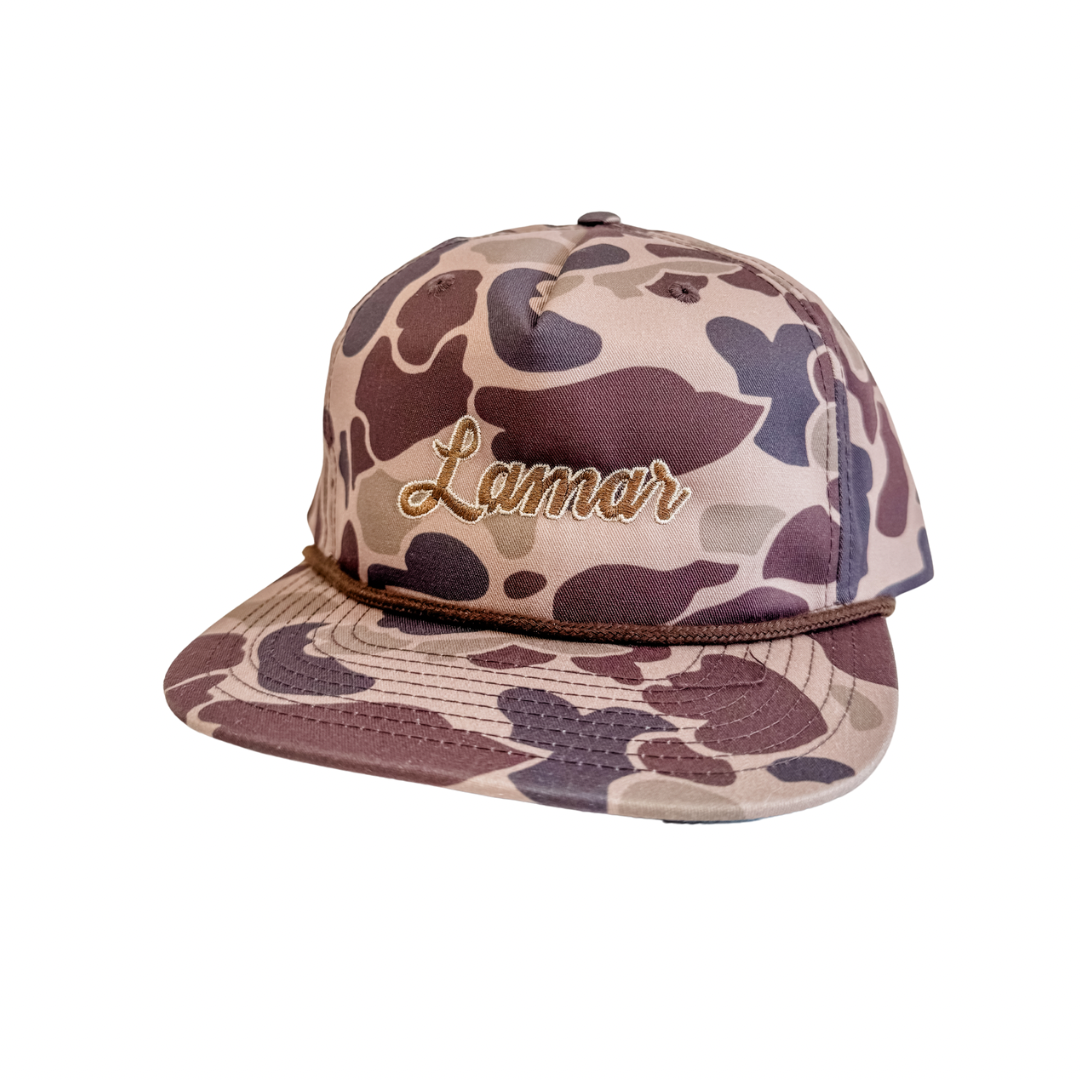Lamar Duck Camo Rope Cap
