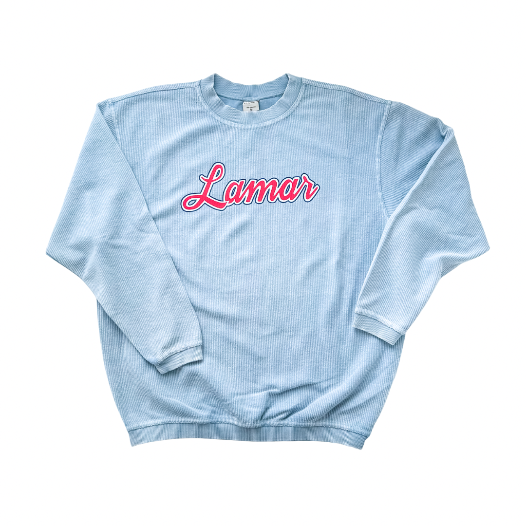 Lamar Original Corded Crewneck Sweatshirt