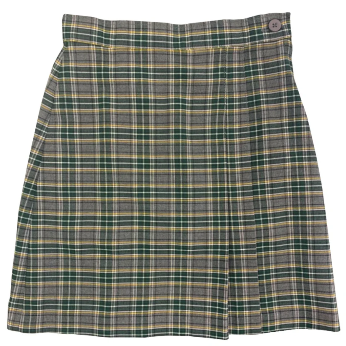 Green and Gray Plaid Skort