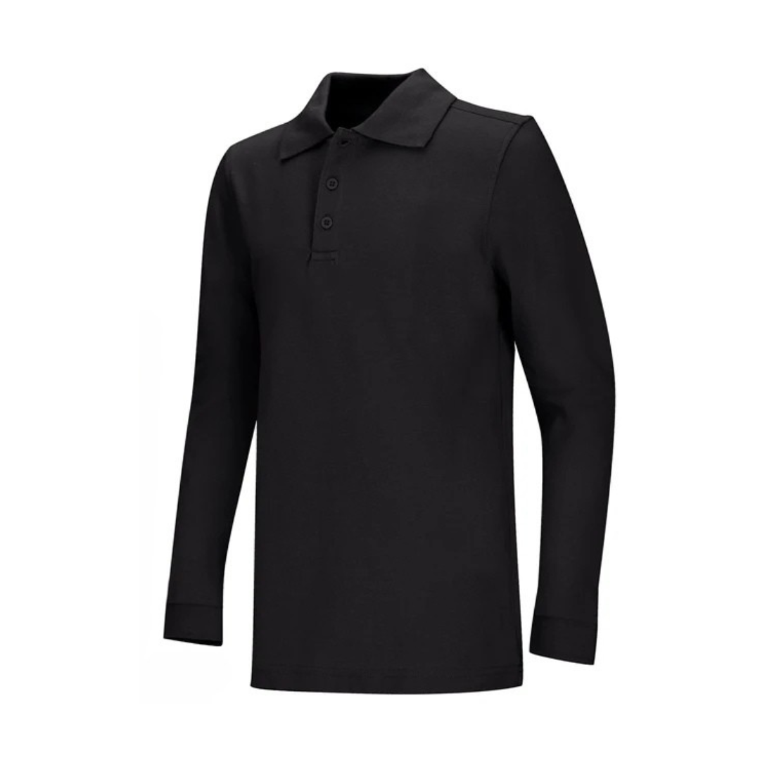 Adult Pique Long Sleeve Polo