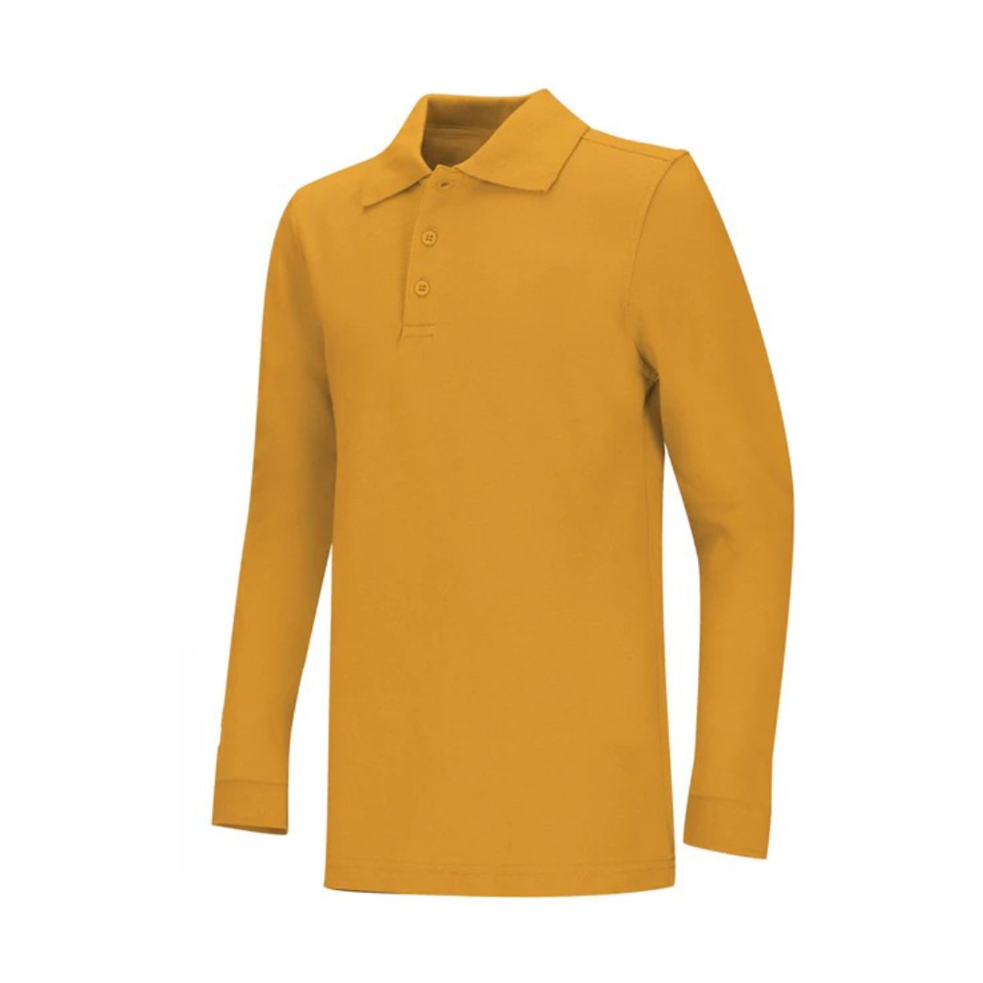 Adult Pique Long Sleeve Polo