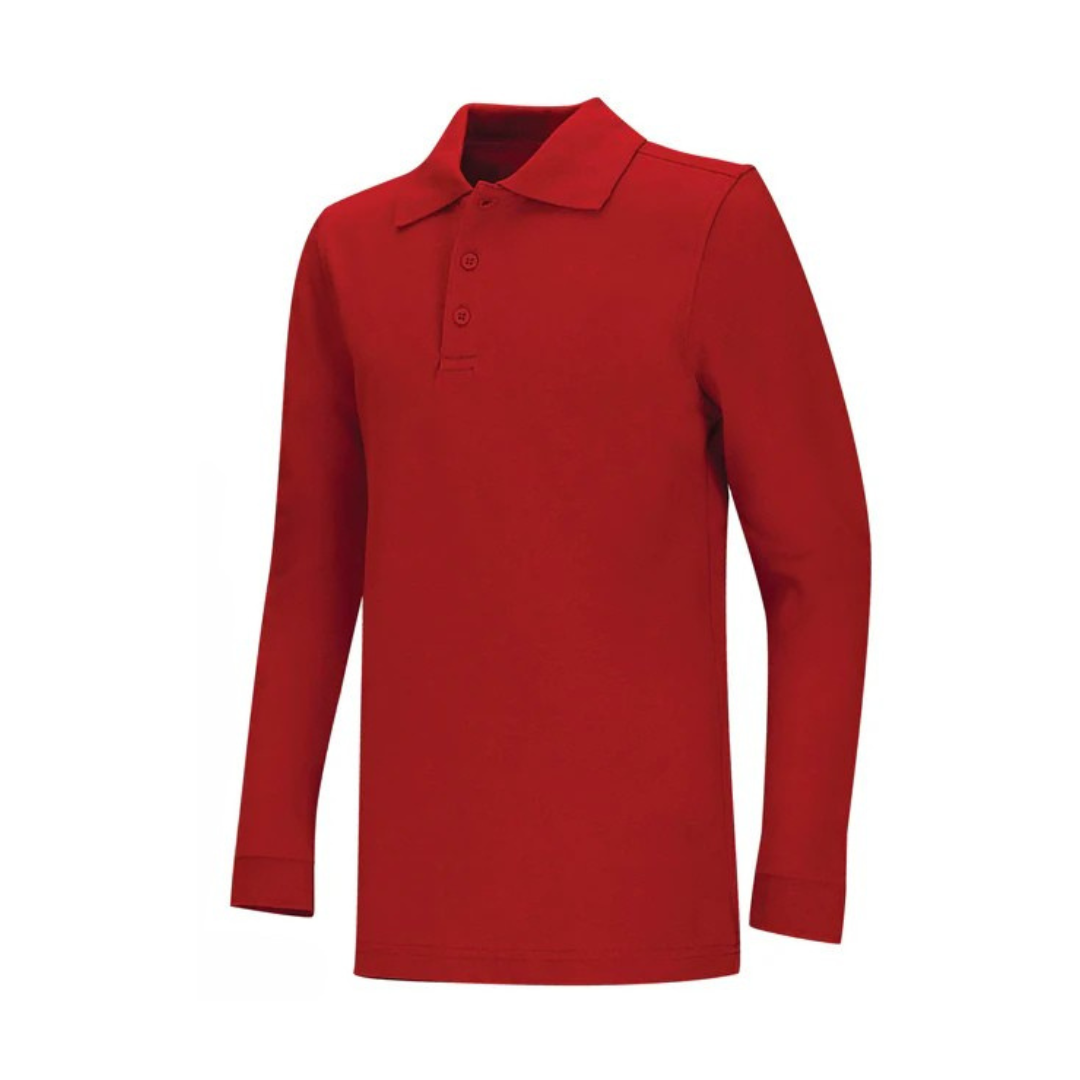 Adult Pique Long Sleeve Polo