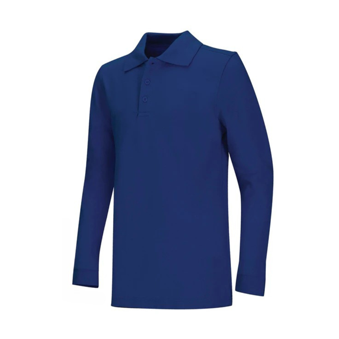Adult Pique Long Sleeve Polo