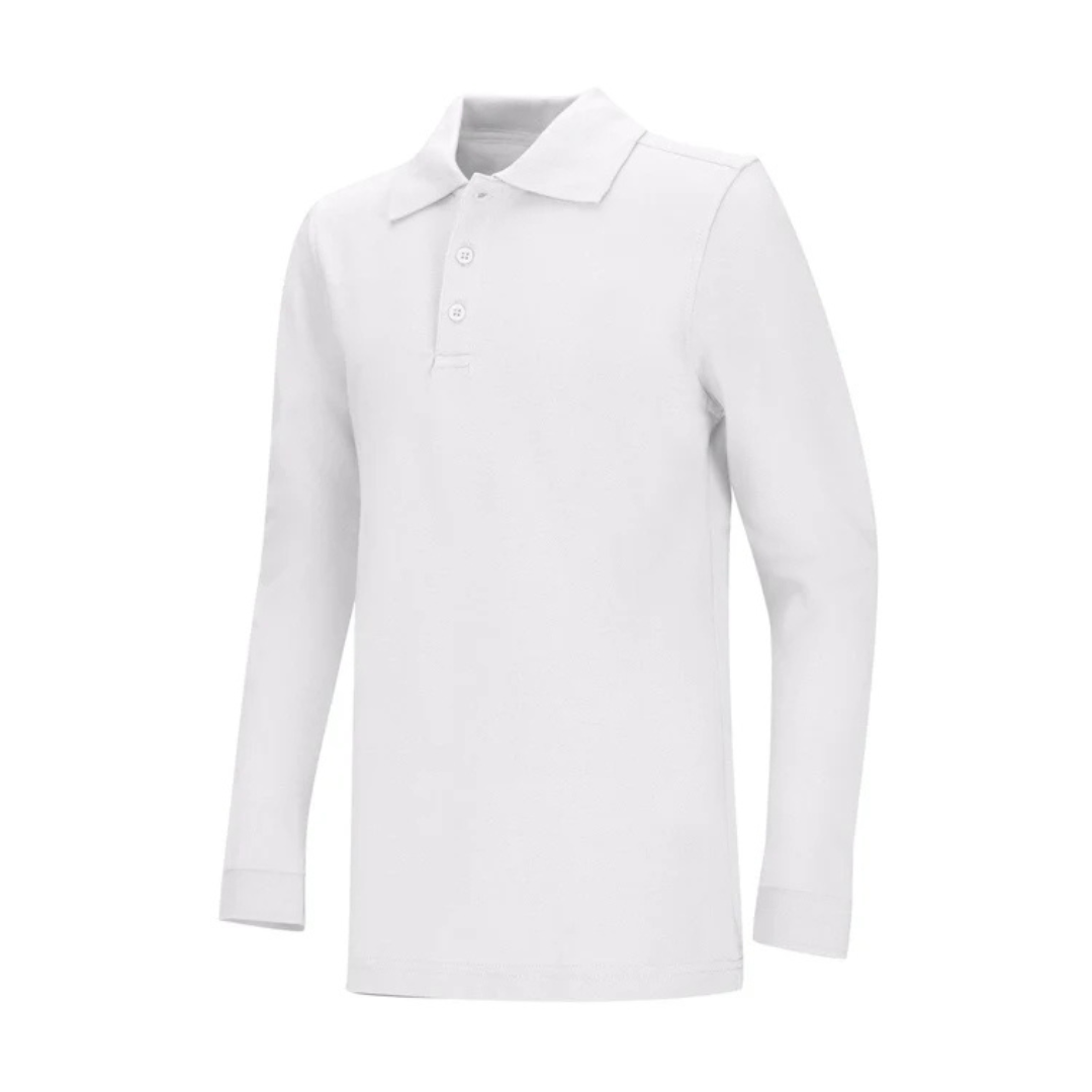 Adult Pique Long Sleeve Polo