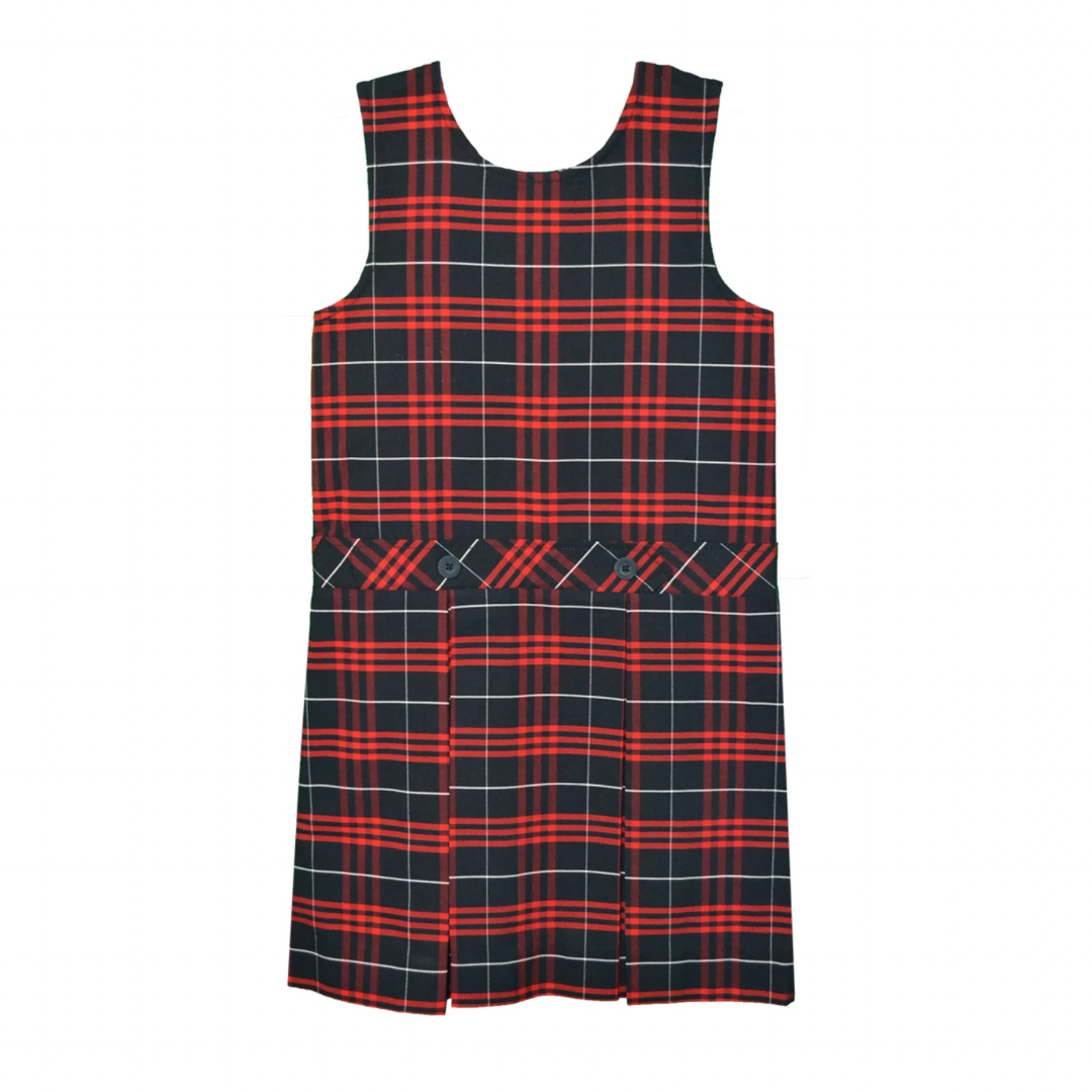 Red and Navy Plaid Jumper