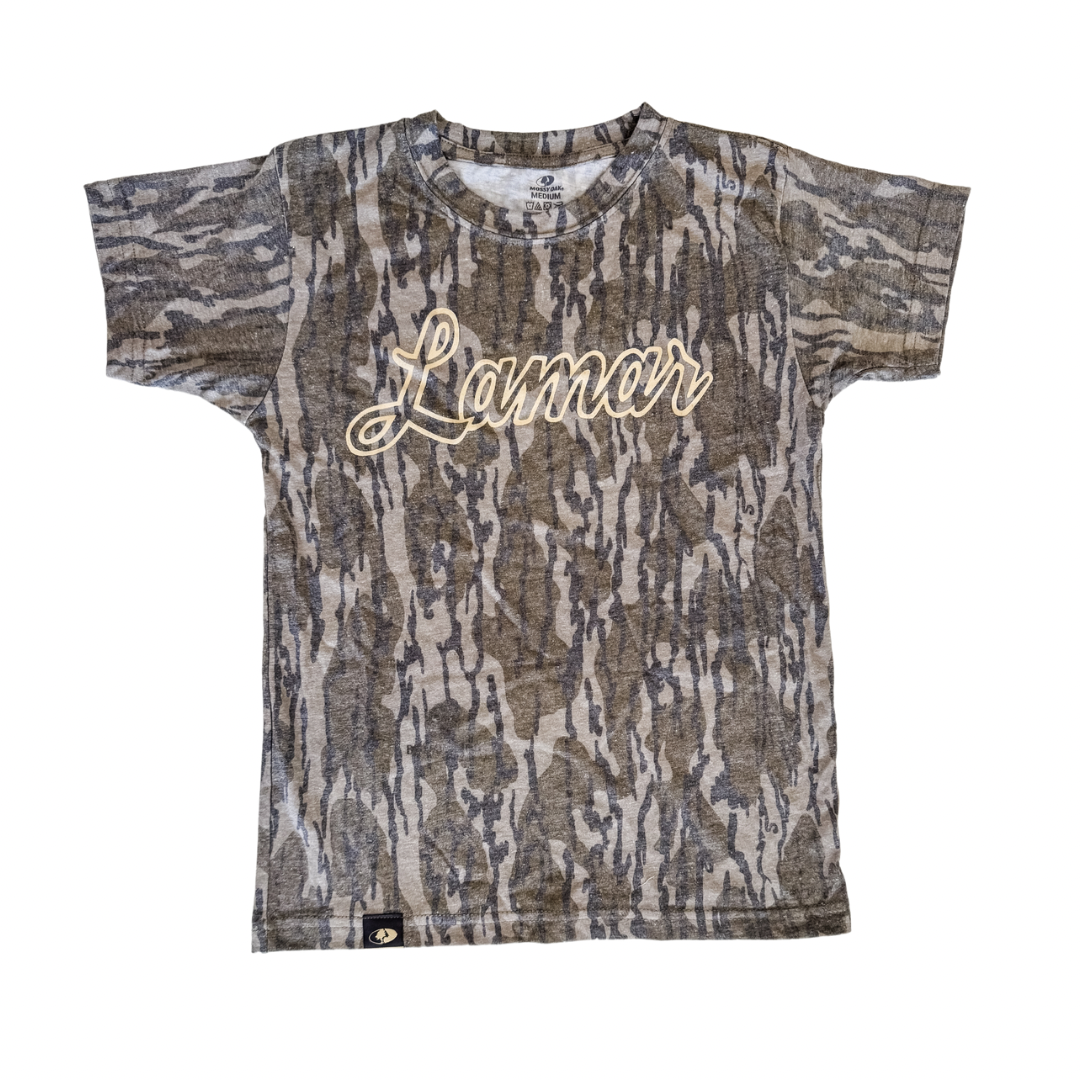 Mossy Oak Washed Out Lamar Logo Tee