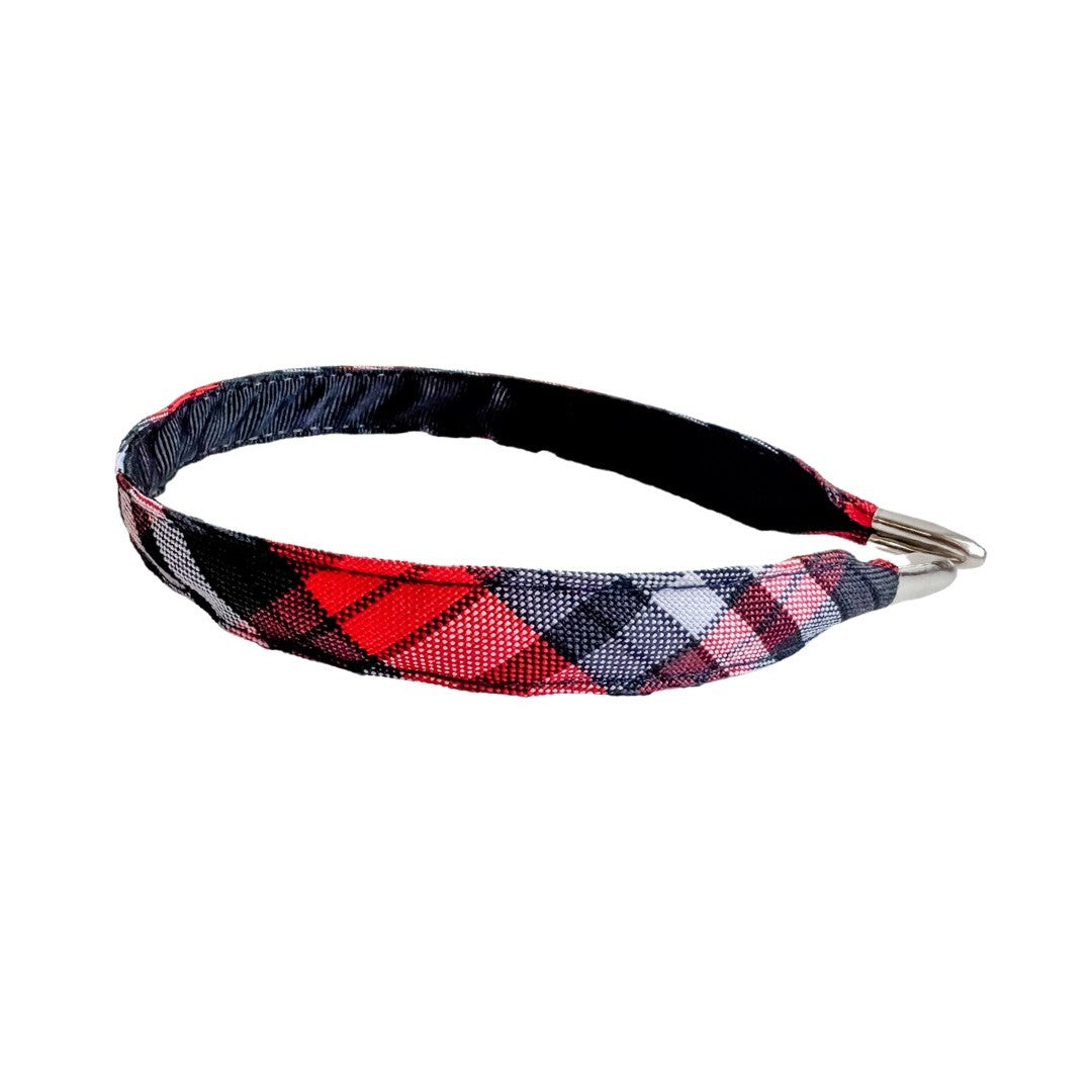 Red and Black Plaid Headbands