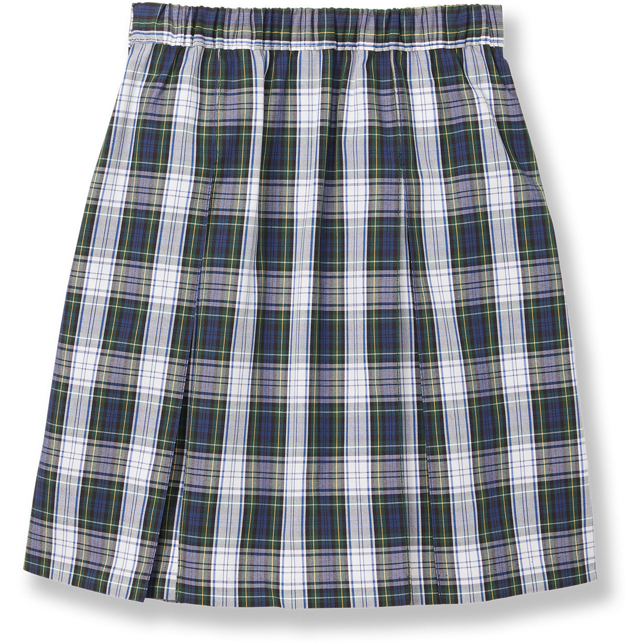 Green and Blue Plaid Skirt