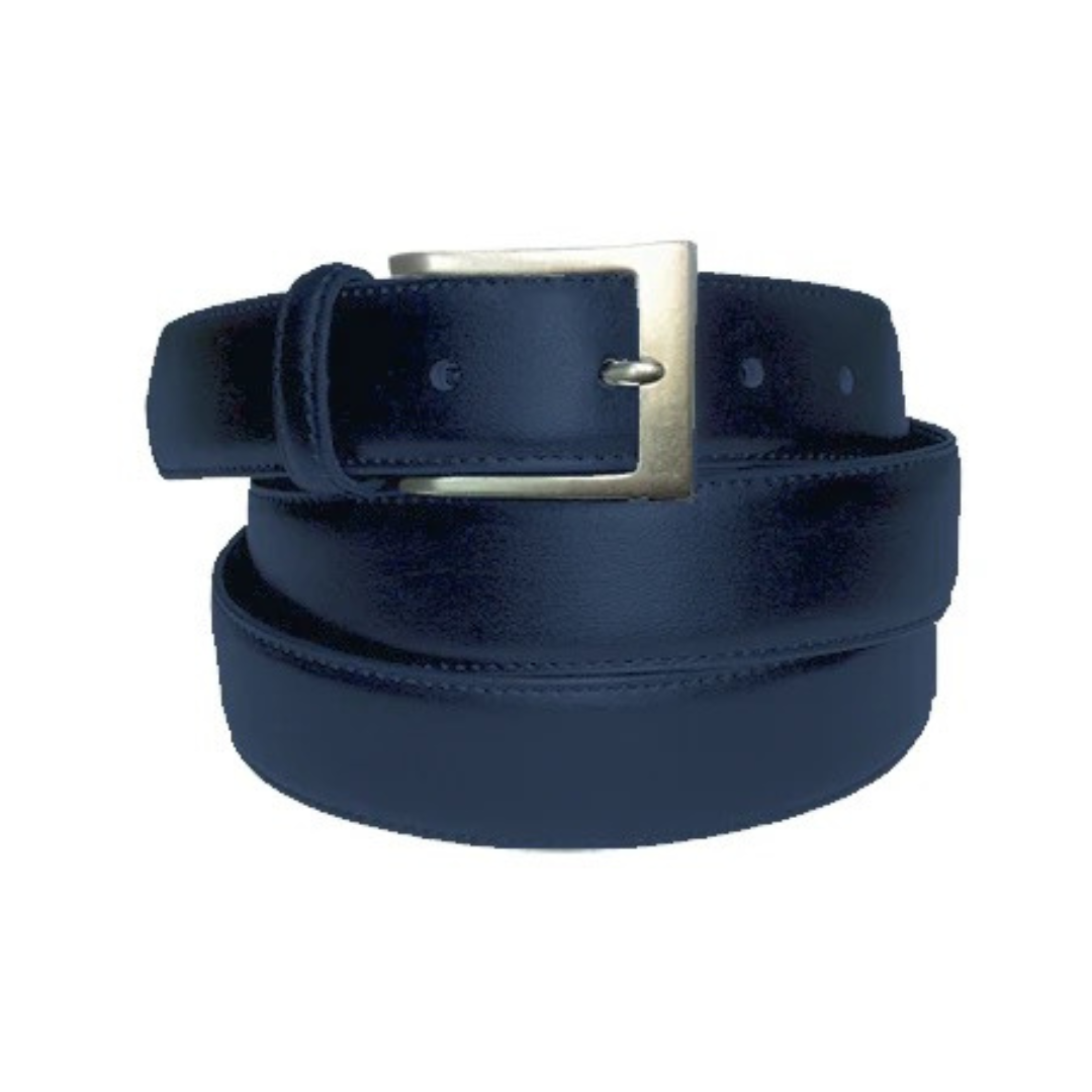 Navy Leather Belt