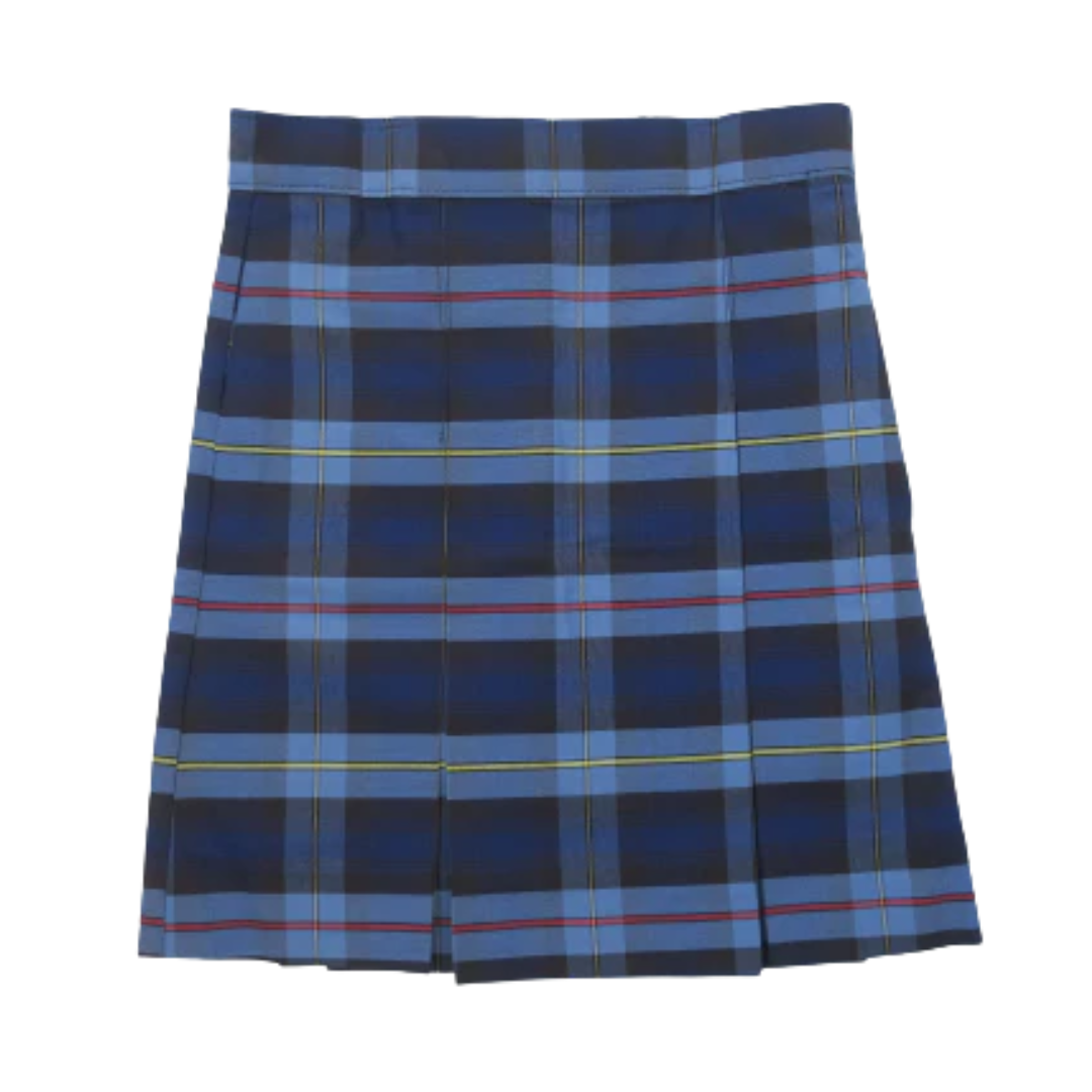 Light and Dark Blue Plaid Skirt