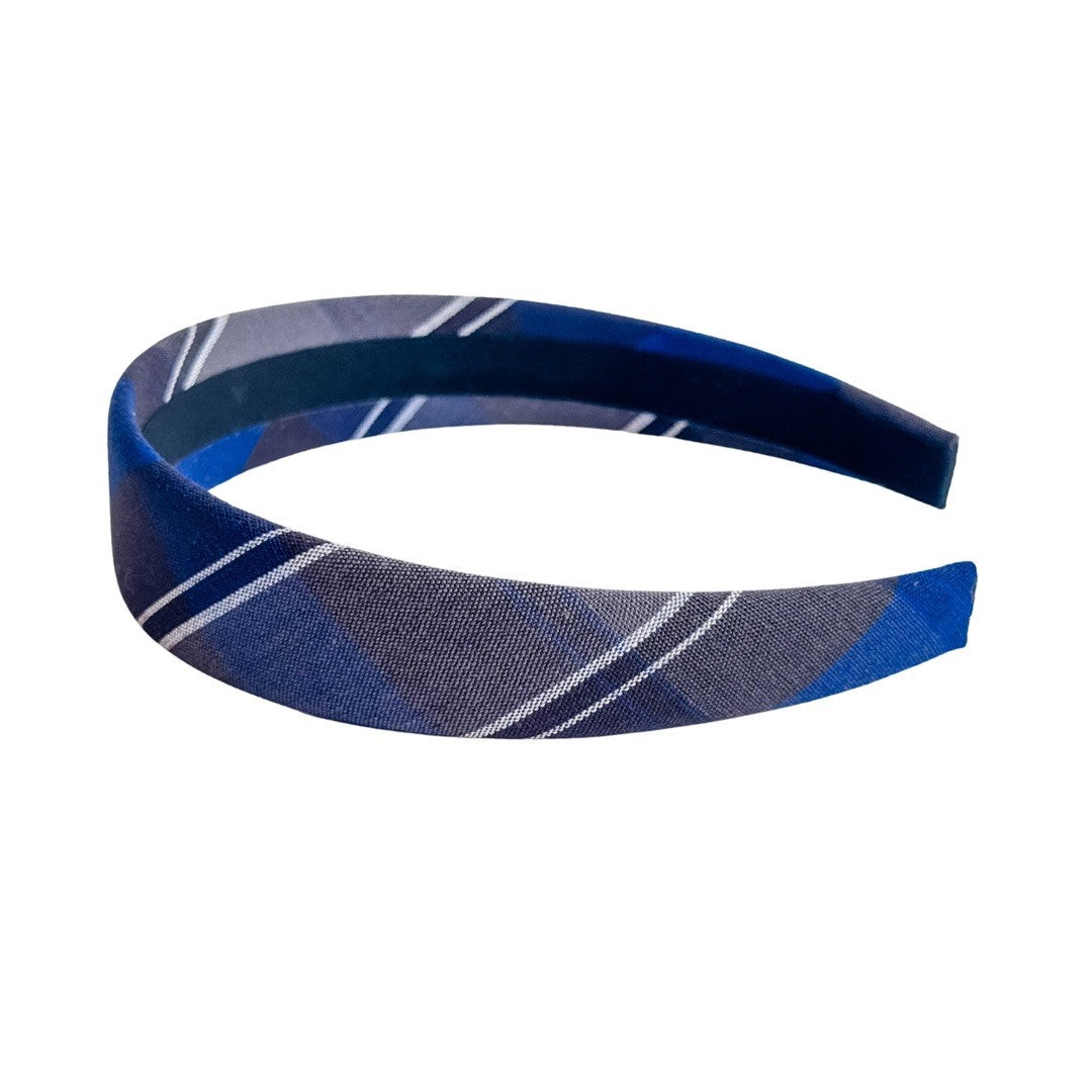 Blue and Black Plaid Headbands