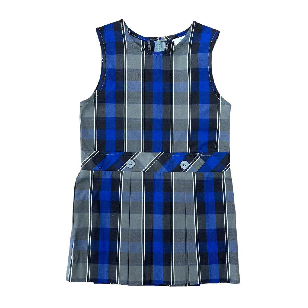 Blue and Black Plaid Jumper