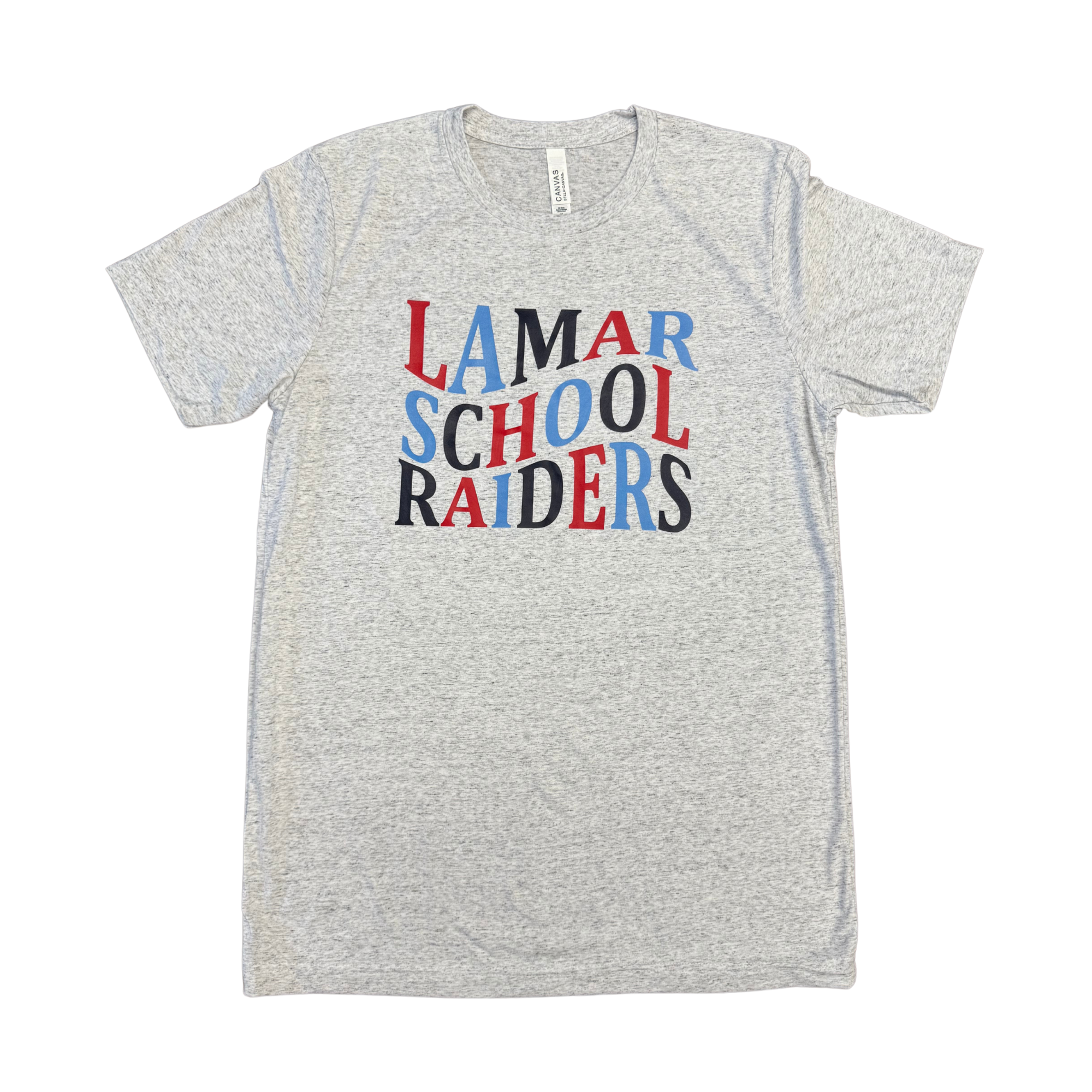 Lamar Wavy Letters Triblend Tee