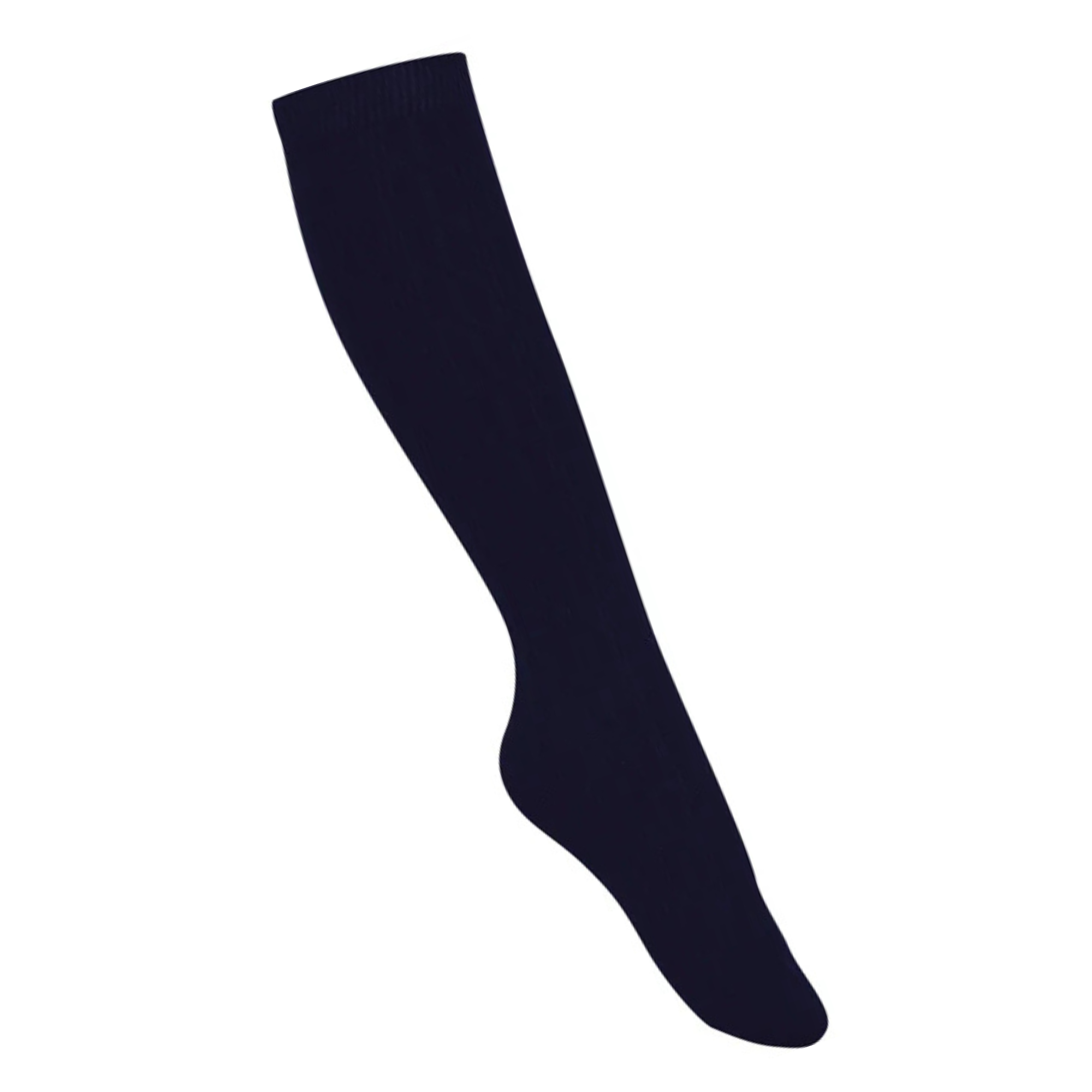 Navy Cable Knit Knee High Sock