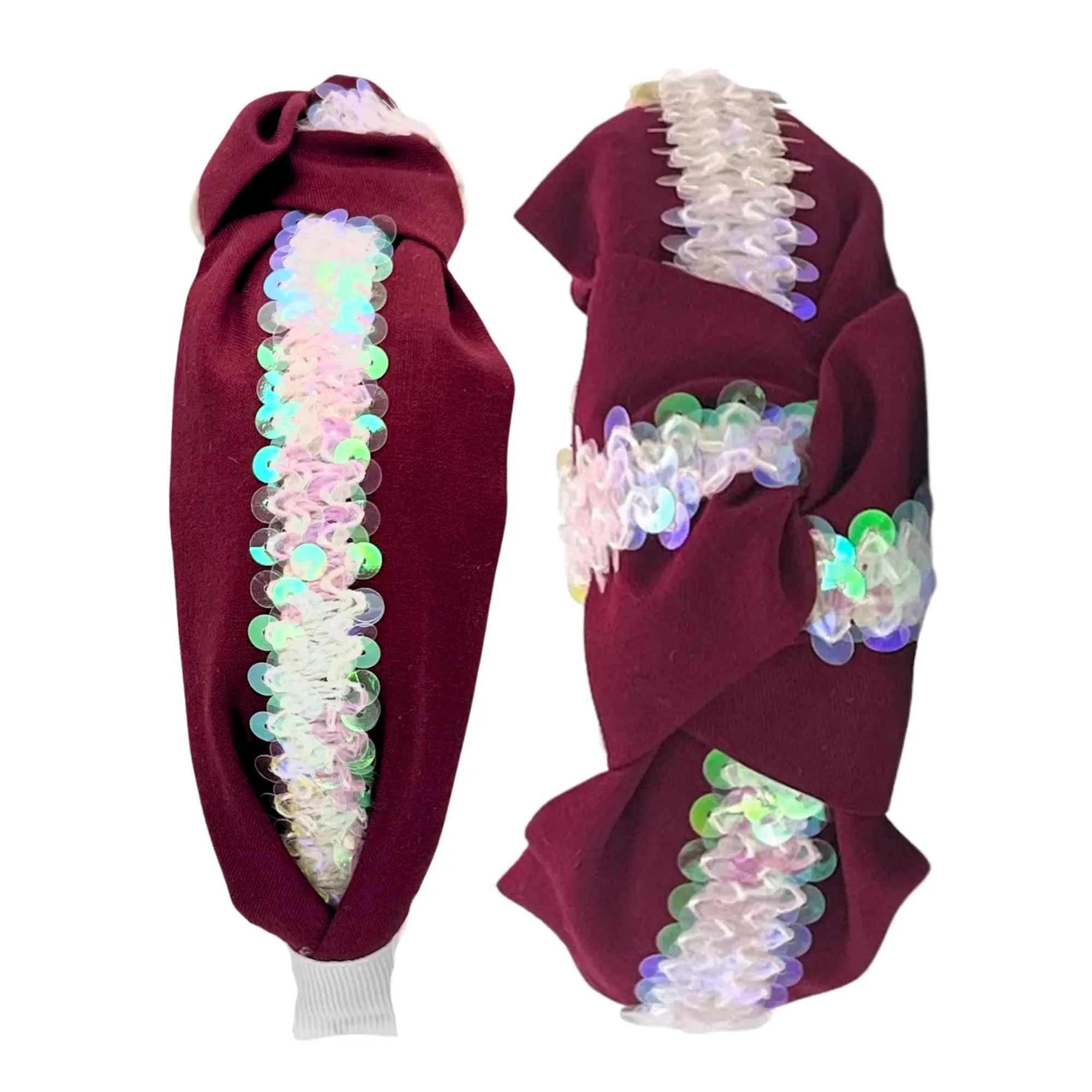 Sequin Trim Topknot Headband (see all)